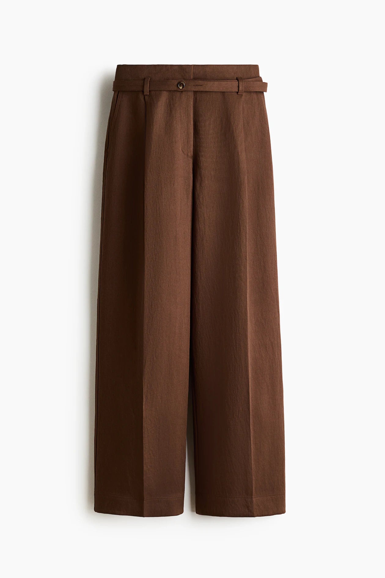Wide belted trousers