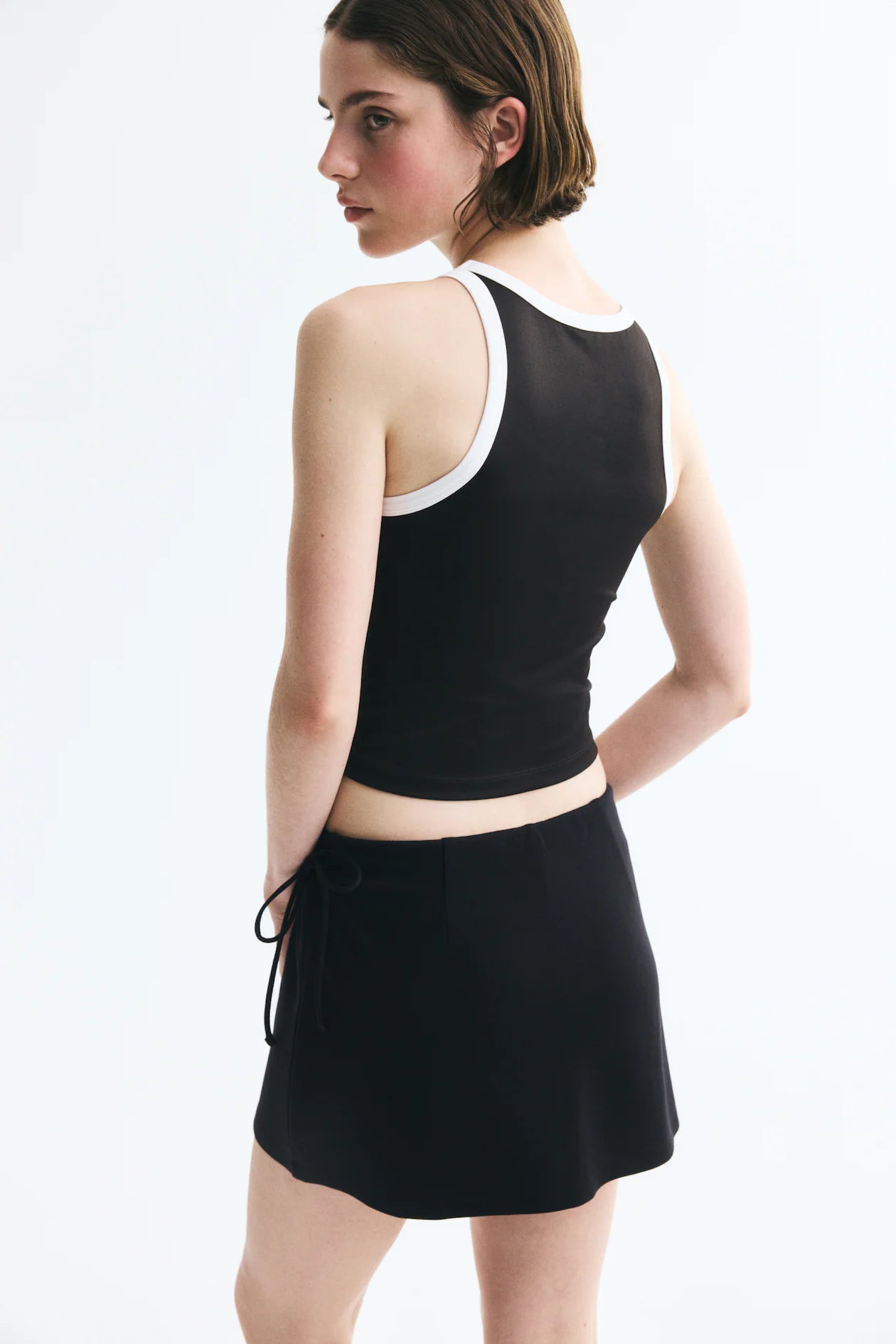 Wrap mini skort