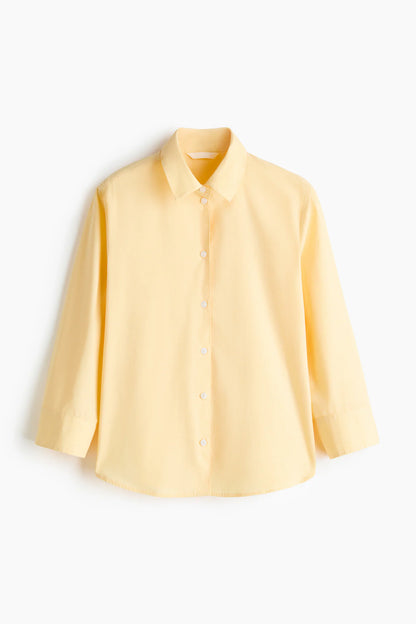 Cotton poplin shirt
