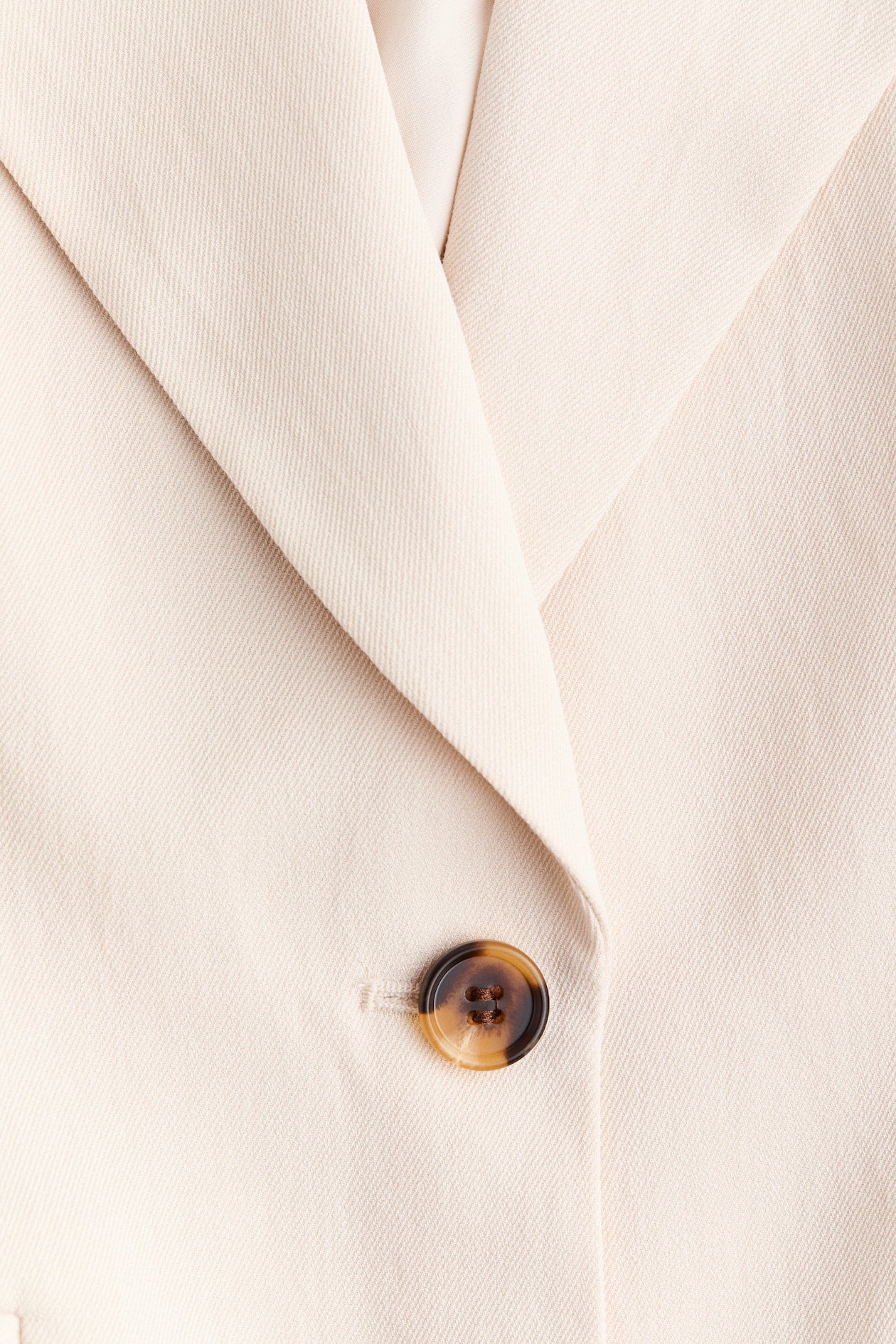 Single-breasted twill blazer